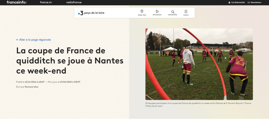 La coupe de France de quidditch se joue à Nantes ce week-end